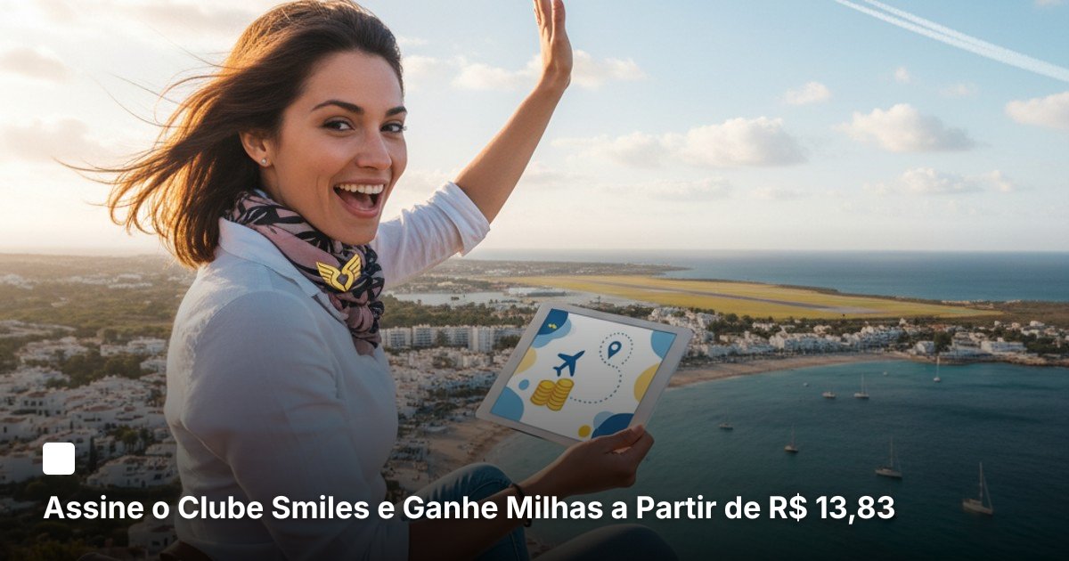 Assine o Clube Smiles e Ganhe Milhas a Partir de R$ 13,83
