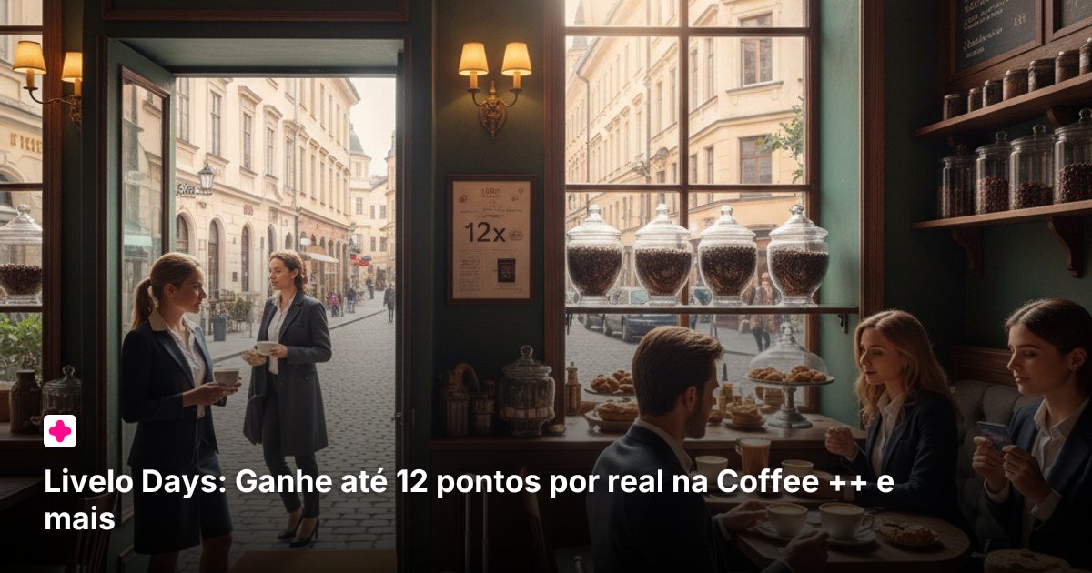 Livelo Days: Ganhe até 12 pontos por real na Coffee ++ e mais