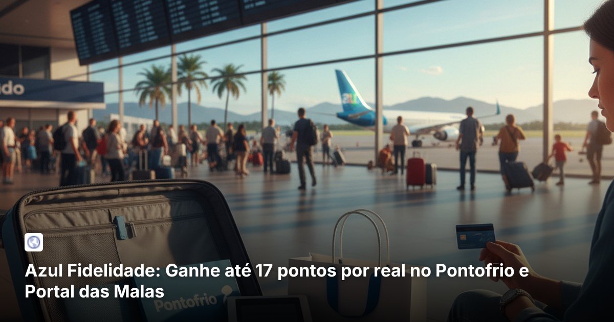 Azul Fidelidade: Ganhe até 17 pontos por real no Pontofrio e Portal das Malas