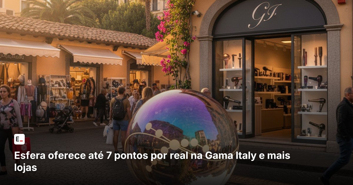 Esfera oferece até 7 pontos por real na Gama Italy e mais lojas