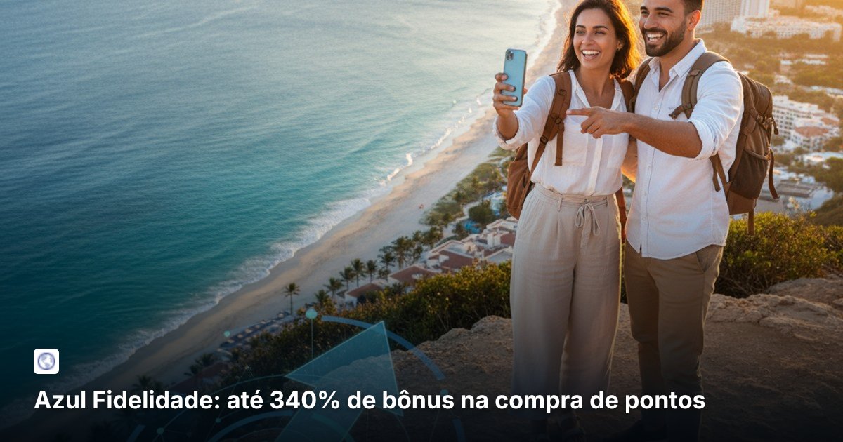 Azul Fidelidade: até 340% de bônus na compra de pontos