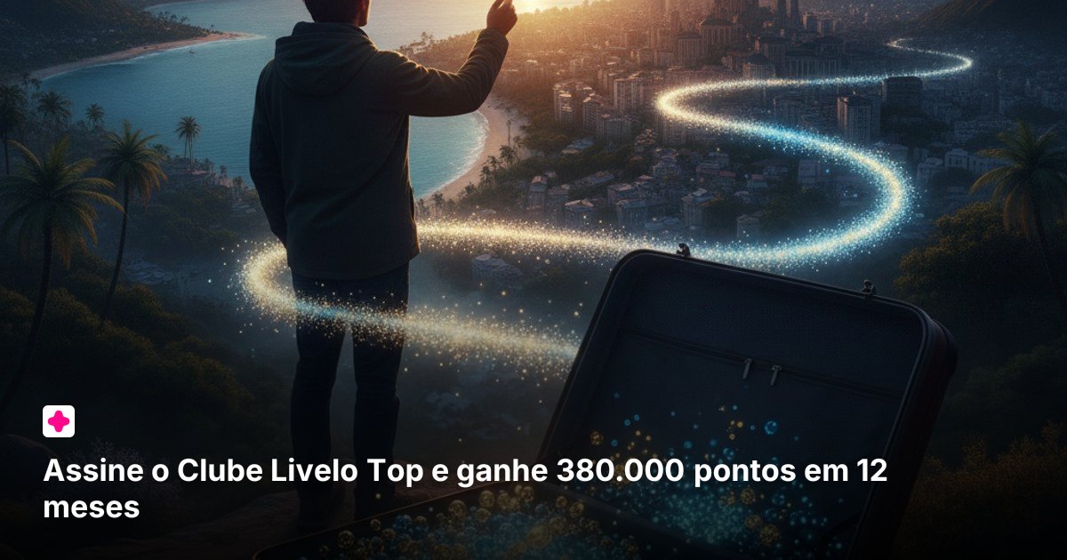 Assine o Clube Livelo Top e ganhe 380.000 pontos em 12 meses