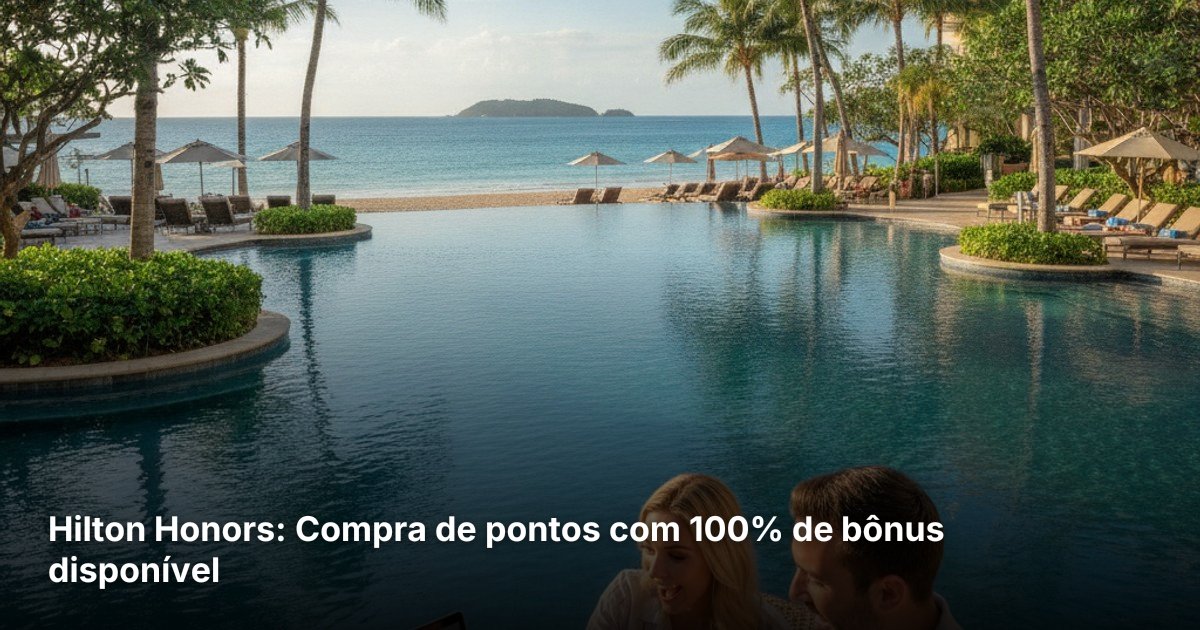 Hilton Honors: Compra de pontos com 100% de bônus disponível