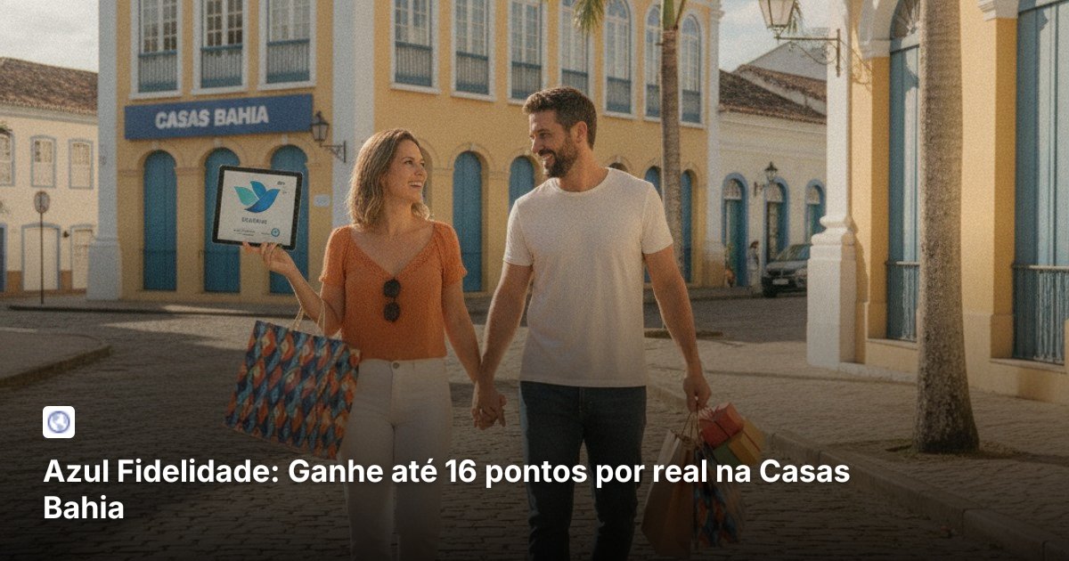 Azul Fidelidade: Ganhe até 16 pontos por real na Casas Bahia