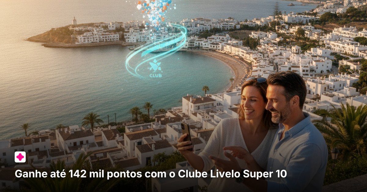 Ganhe até 142 mil pontos com o Clube Livelo Super 10