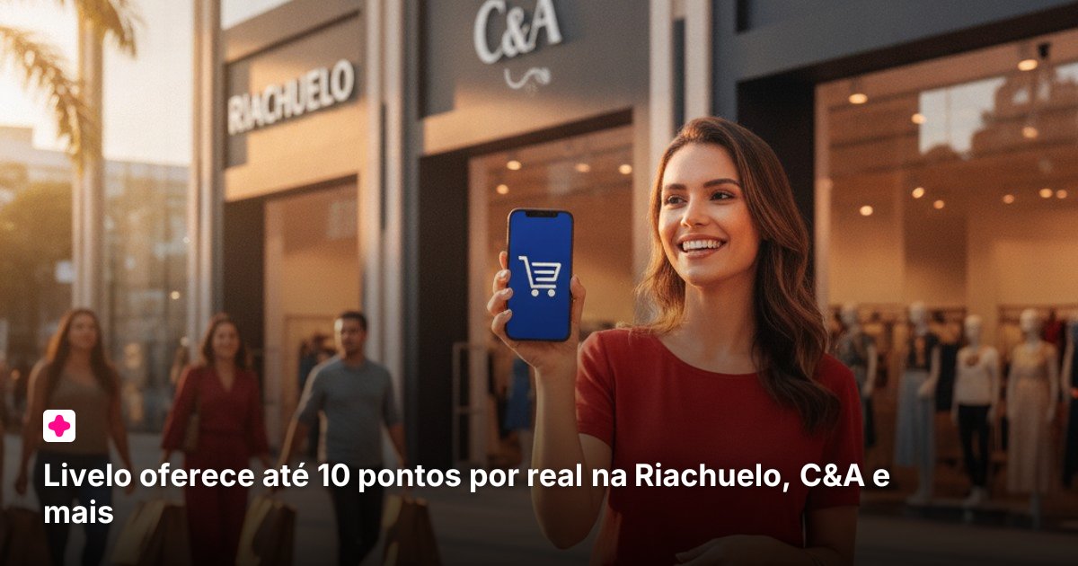 Livelo oferece até 10 pontos por real na Riachuelo, C&A e mais