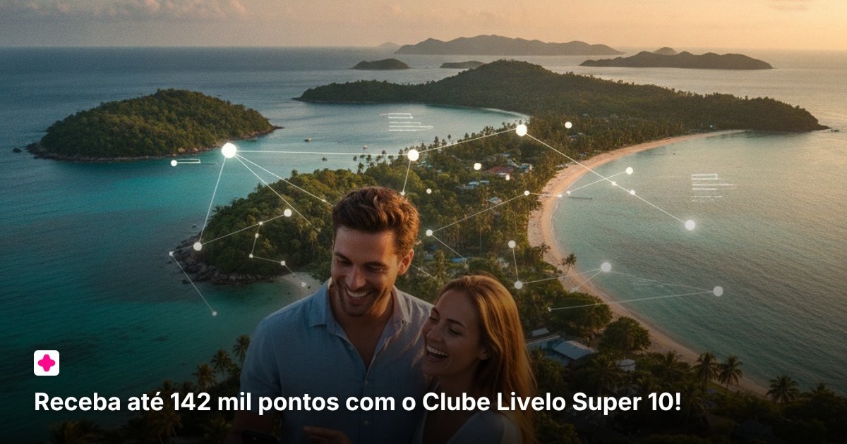 Receba até 142 mil pontos com o Clube Livelo Super 10!