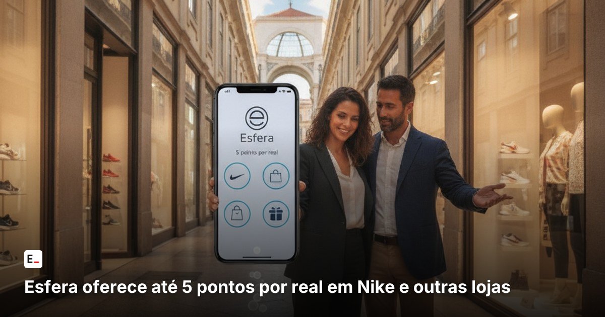 Esfera oferece até 5 pontos por real em Nike e outras lojas