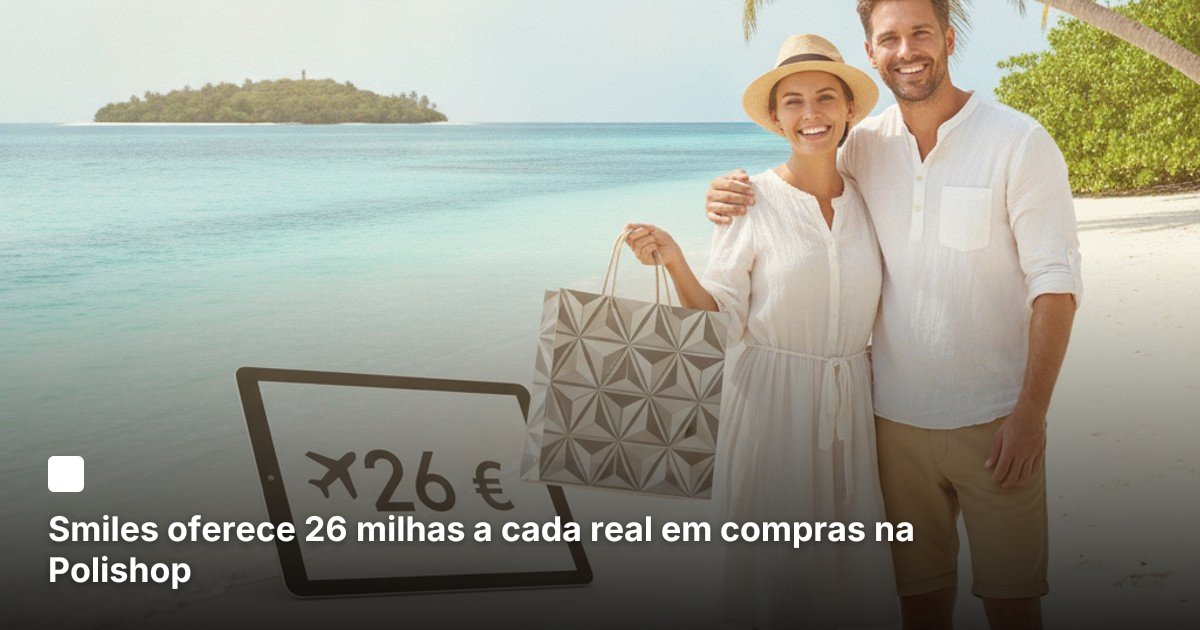 Smiles oferece 26 milhas a cada real em compras na Polishop