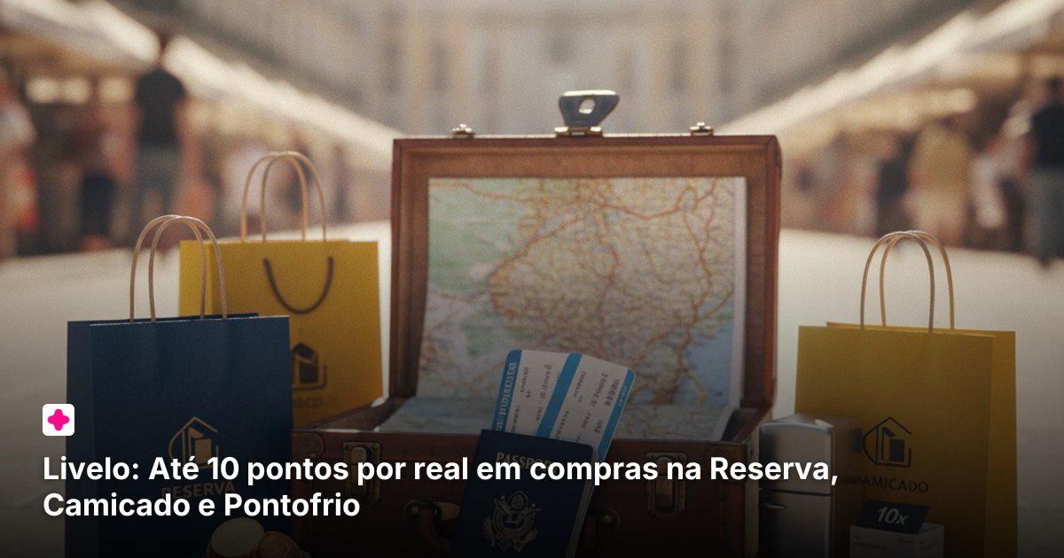 Livelo: Até 10 pontos por real em compras na Reserva, Camicado e Pontofrio