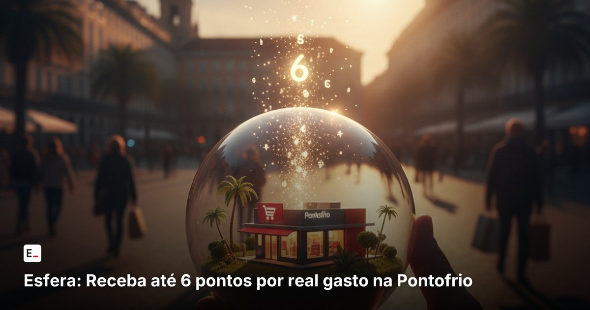 Esfera: Receba até 6 pontos por real gasto na Pontofrio