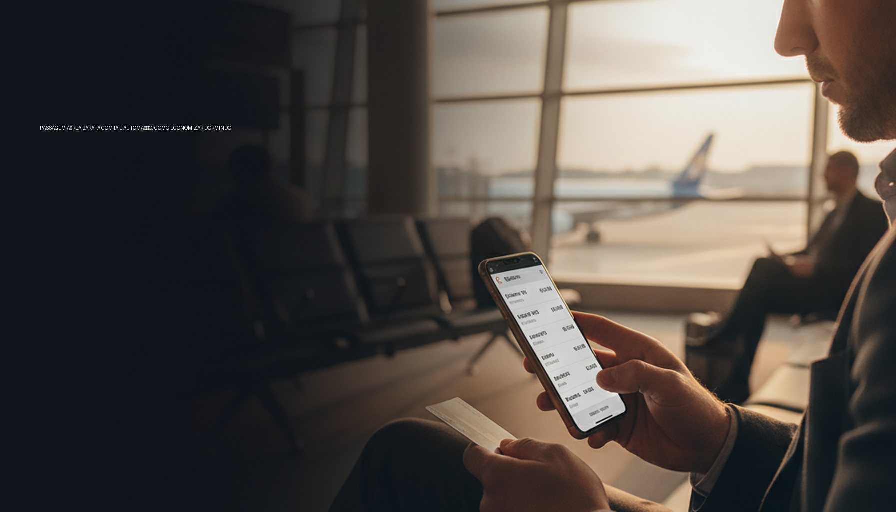 Passagem Aérea Barata com IA e Automação: Como Economizar Dormindo