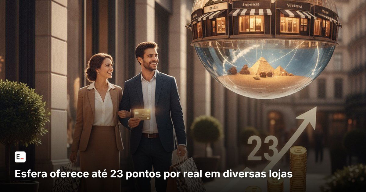 Esfera oferece até 23 pontos por real em diversas lojas