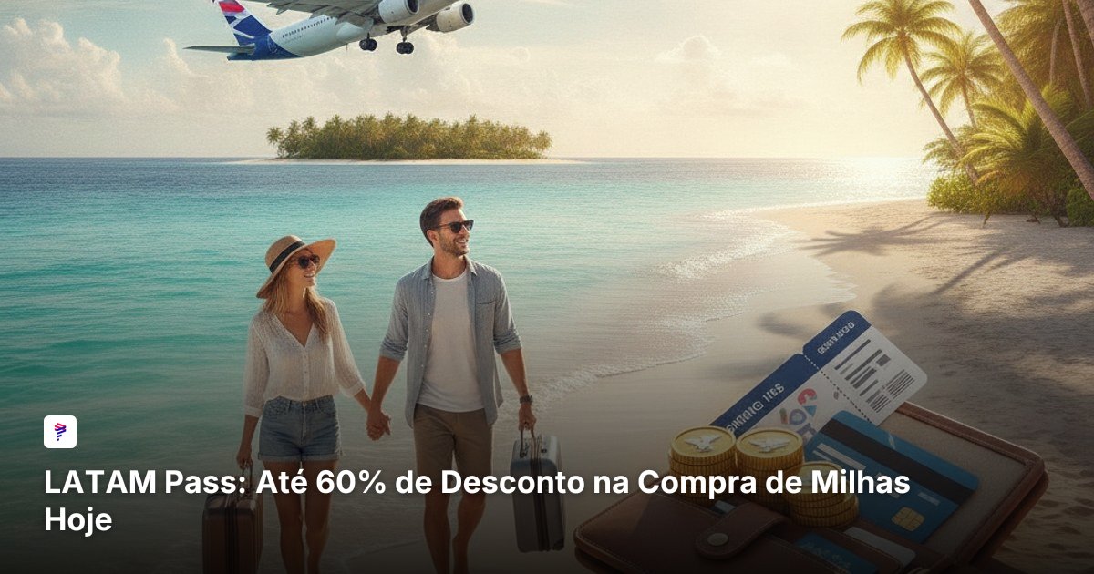 LATAM Pass: Até 60% de Desconto na Compra de Milhas Hoje