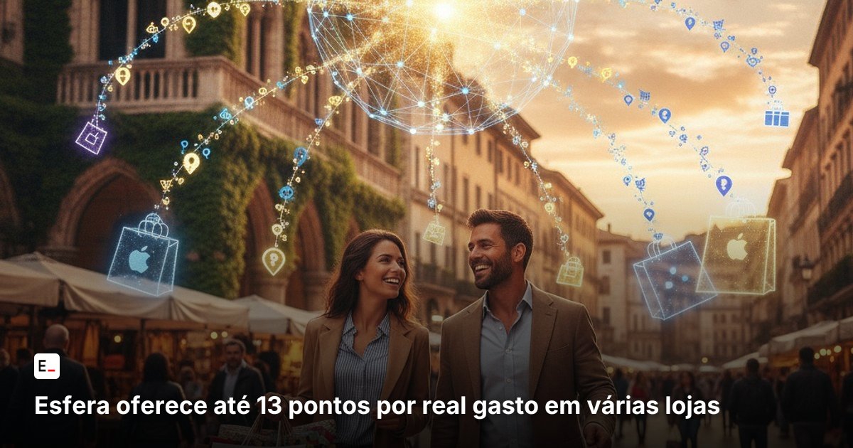 Esfera oferece até 13 pontos por real gasto em várias lojas