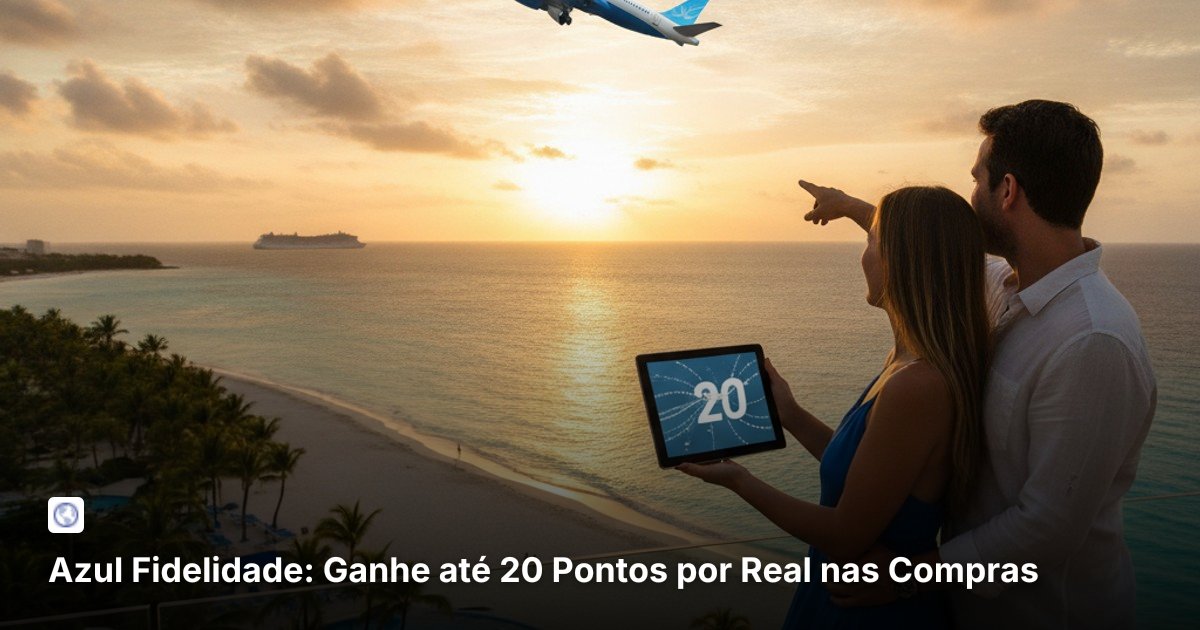 Azul Fidelidade: Ganhe até 20 Pontos por Real nas Compras