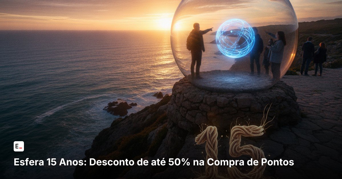 Esfera 15 Anos: Desconto de até 50% na Compra de Pontos