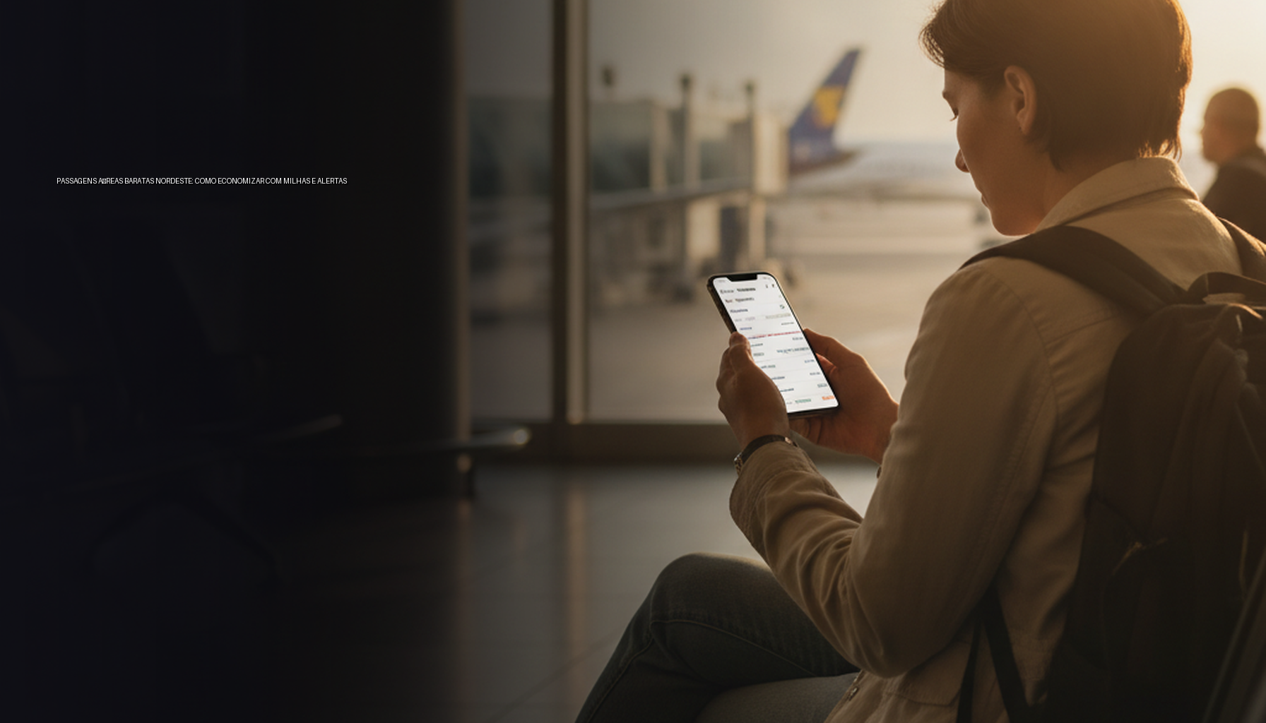 Passagens aéreas baratas Nordeste: como economizar com milhas e alertas