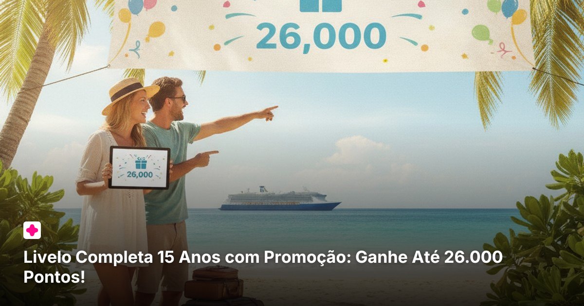 Livelo Completa 15 Anos com Promoção: Ganhe Até 26.000 Pontos!
