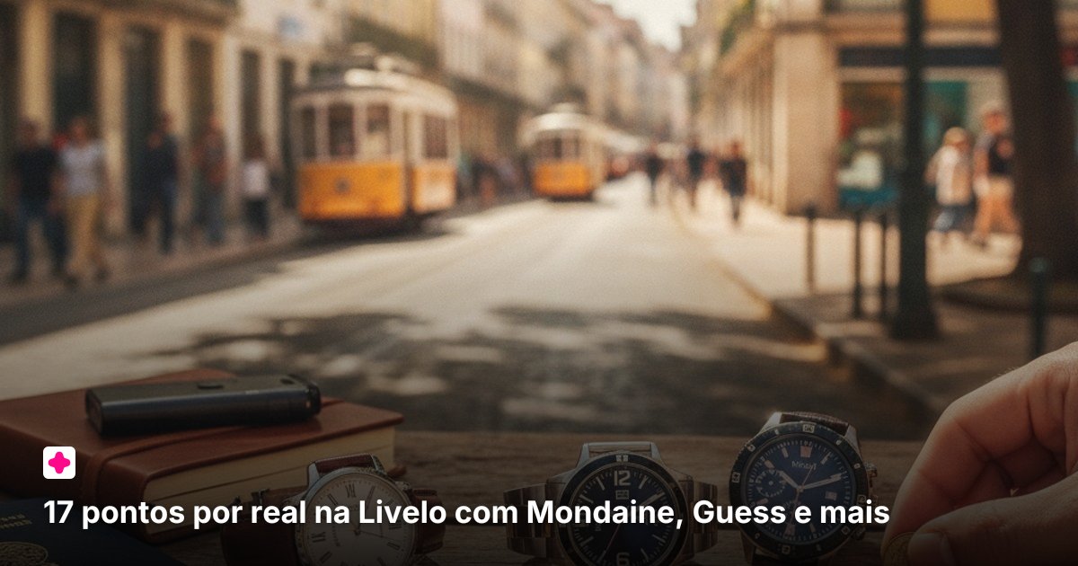 17 pontos por real na Livelo com Mondaine, Guess e mais