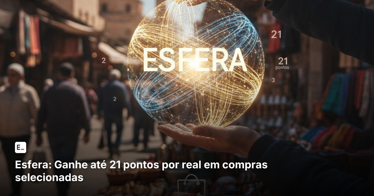 Esfera: Ganhe até 21 pontos por real em compras selecionadas