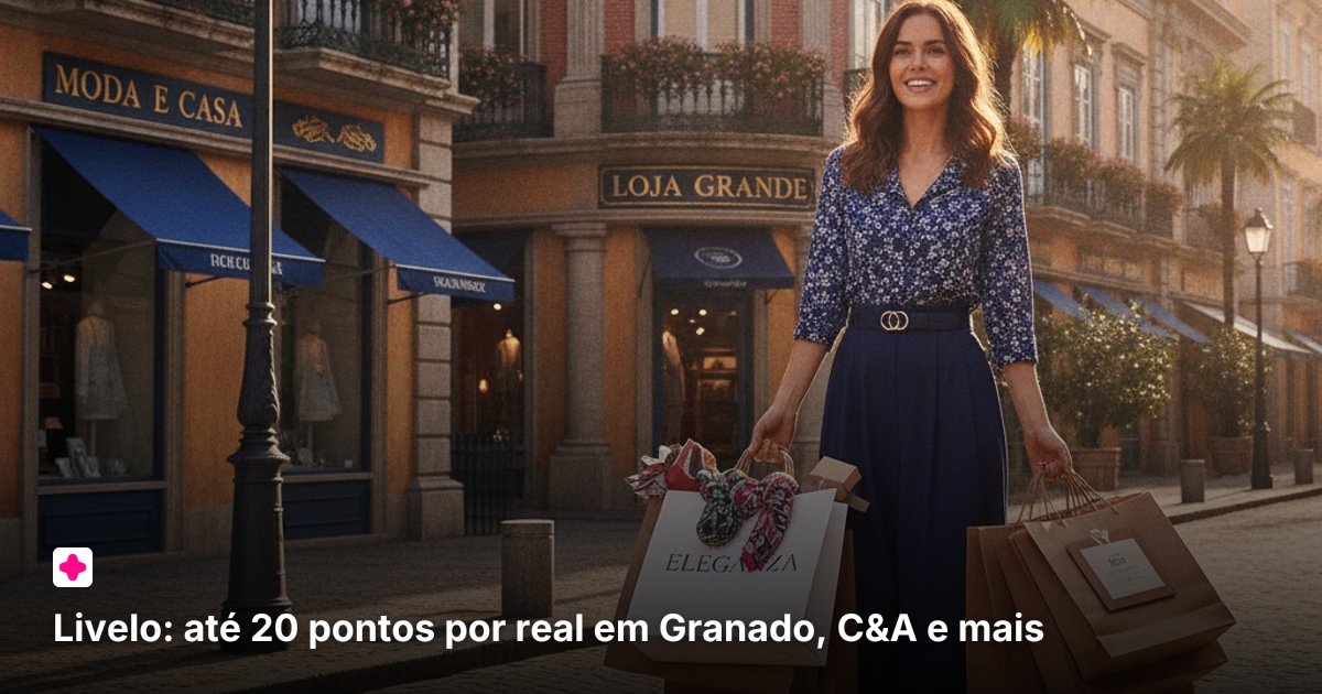 Livelo: até 20 pontos por real em Granado, C&A e mais