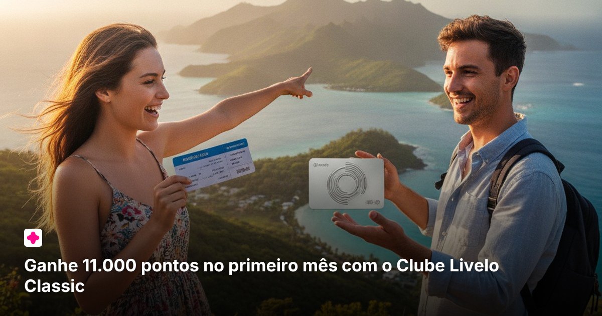 Ganhe 11.000 pontos no primeiro mês com o Clube Livelo Classic