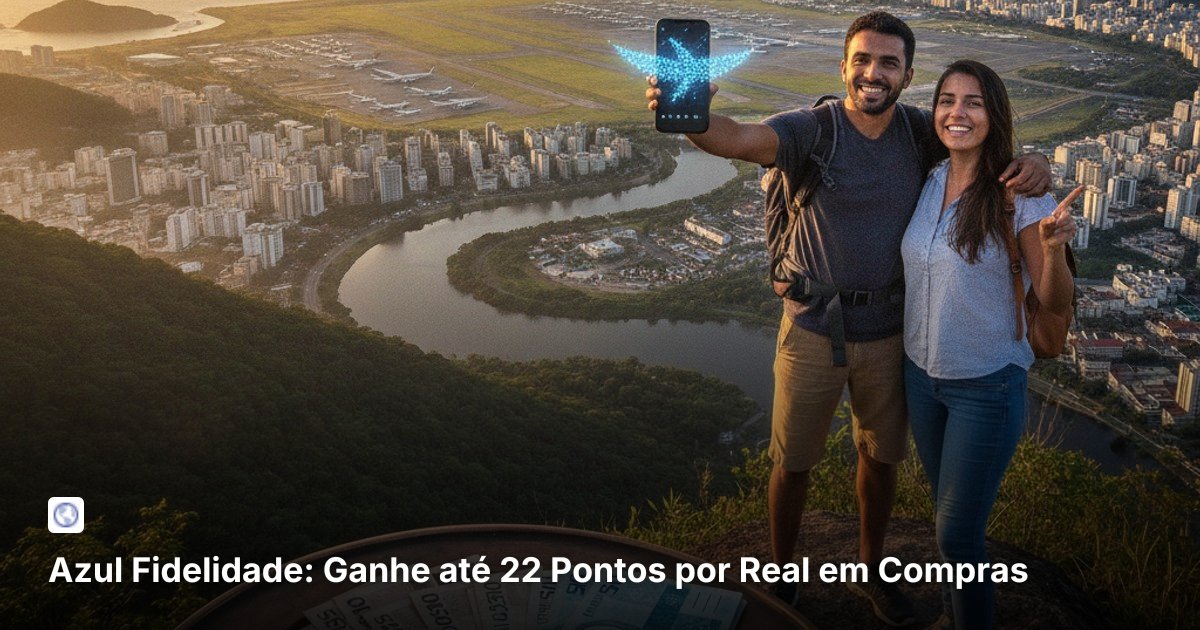 Azul Fidelidade: Ganhe até 22 Pontos por Real em Compras
