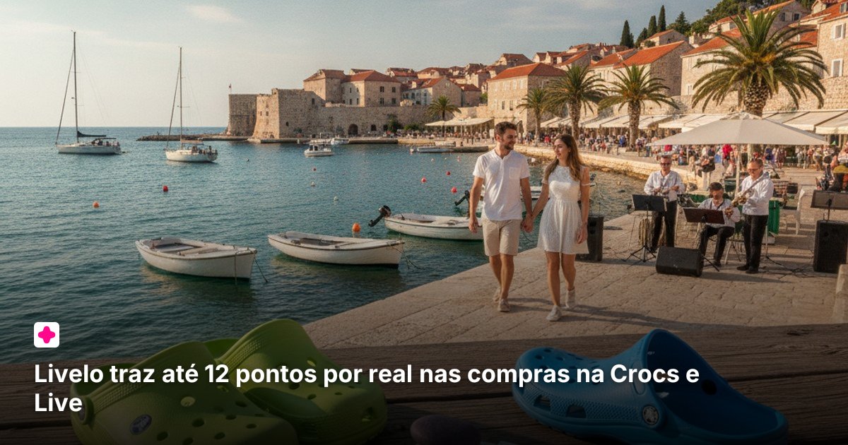 Livelo traz até 12 pontos por real nas compras na Crocs e Live