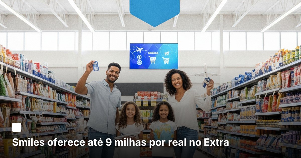 Smiles oferece até 9 milhas por real no Extra
