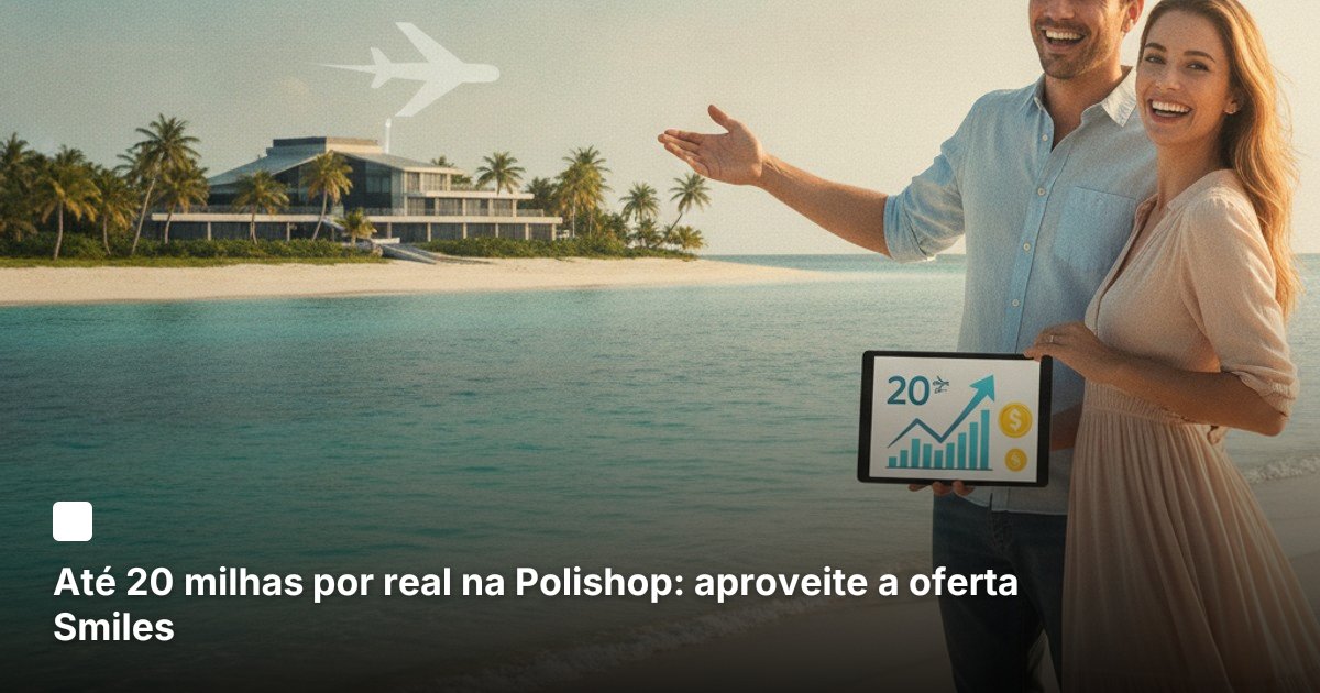 Até 20 milhas por real na Polishop: aproveite a oferta Smiles