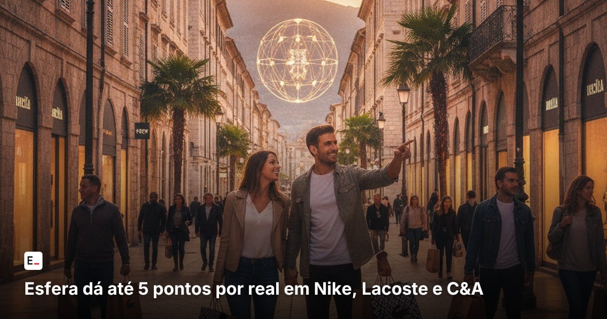 Esfera dá até 5 pontos por real em Nike, Lacoste e C&A