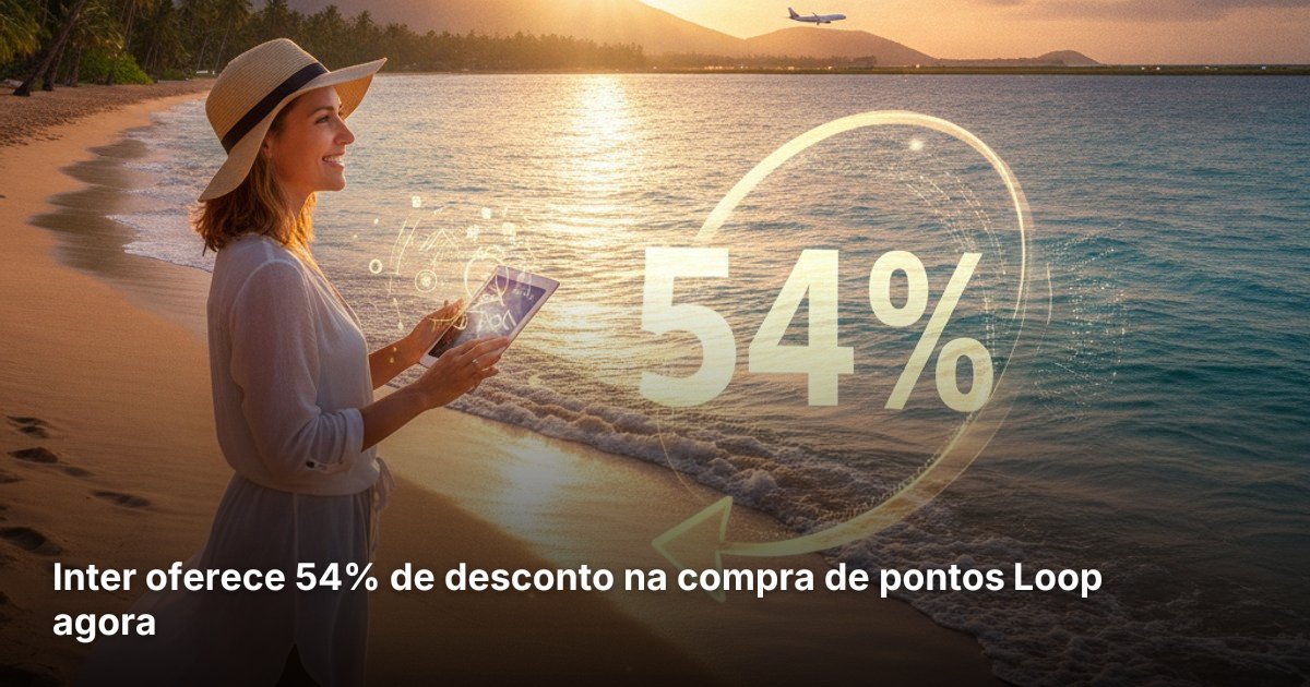 Inter oferece 54% de desconto na compra de pontos Loop agora