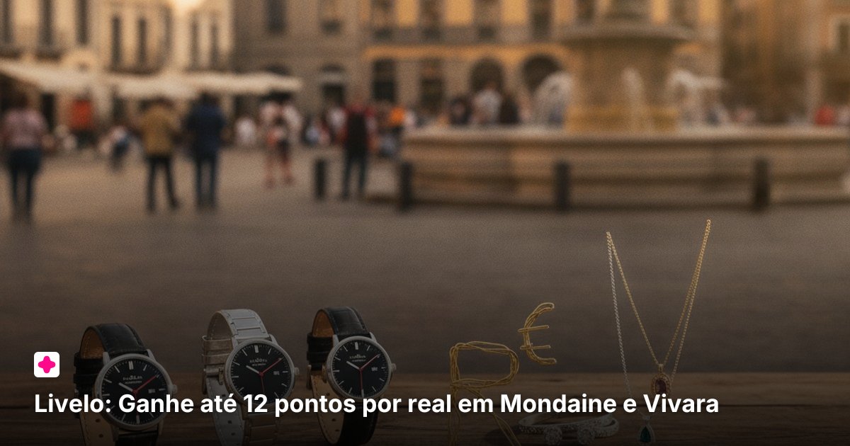 Livelo: Ganhe até 12 pontos por real em Mondaine e Vivara