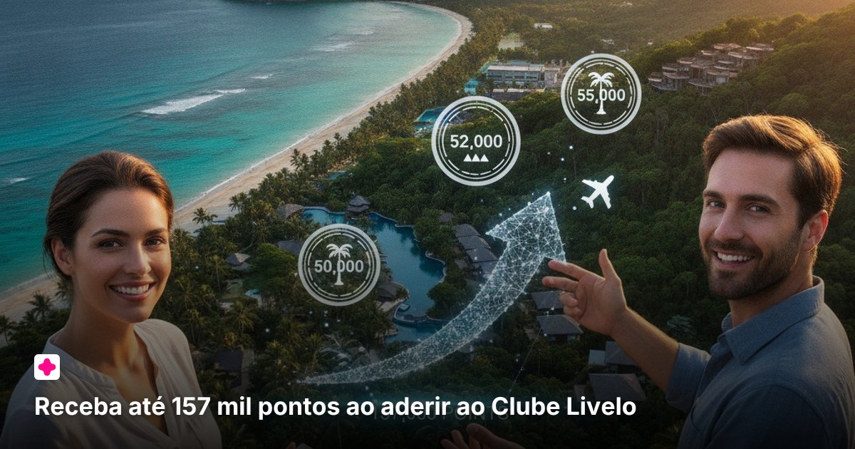 Receba até 157 mil pontos ao aderir ao Clube Livelo