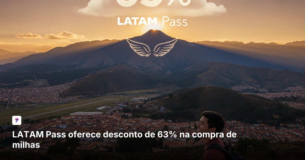 LATAM Pass oferece desconto de 63% na compra de milhas
