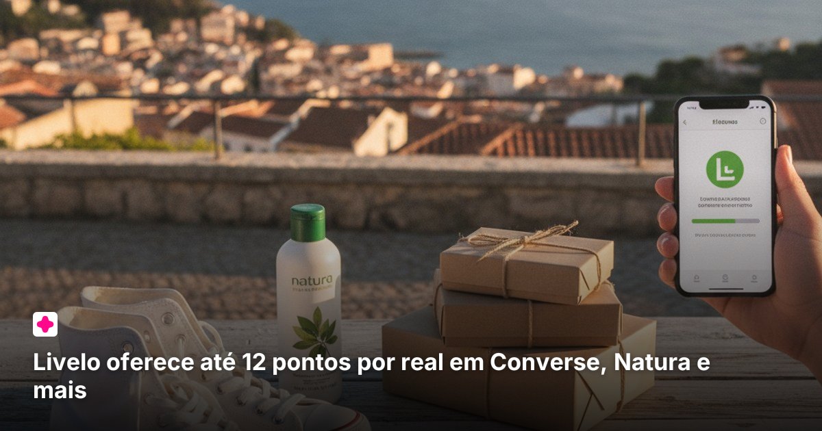 Livelo oferece até 12 pontos por real em Converse, Natura e mais