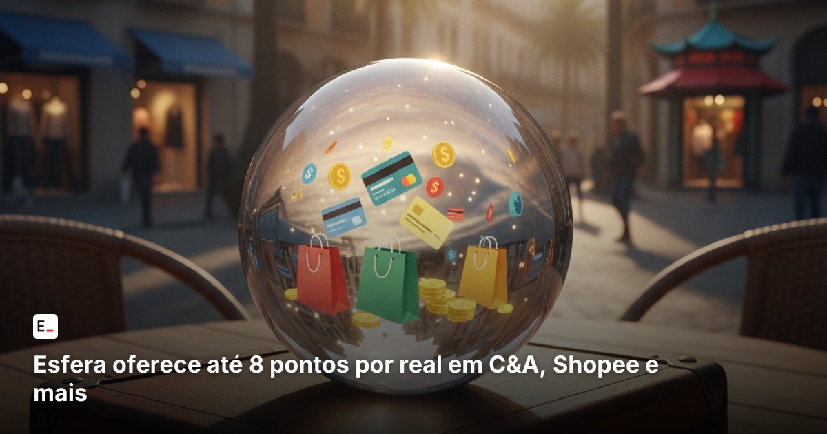Esfera oferece até 8 pontos por real em C&A, Shopee e mais