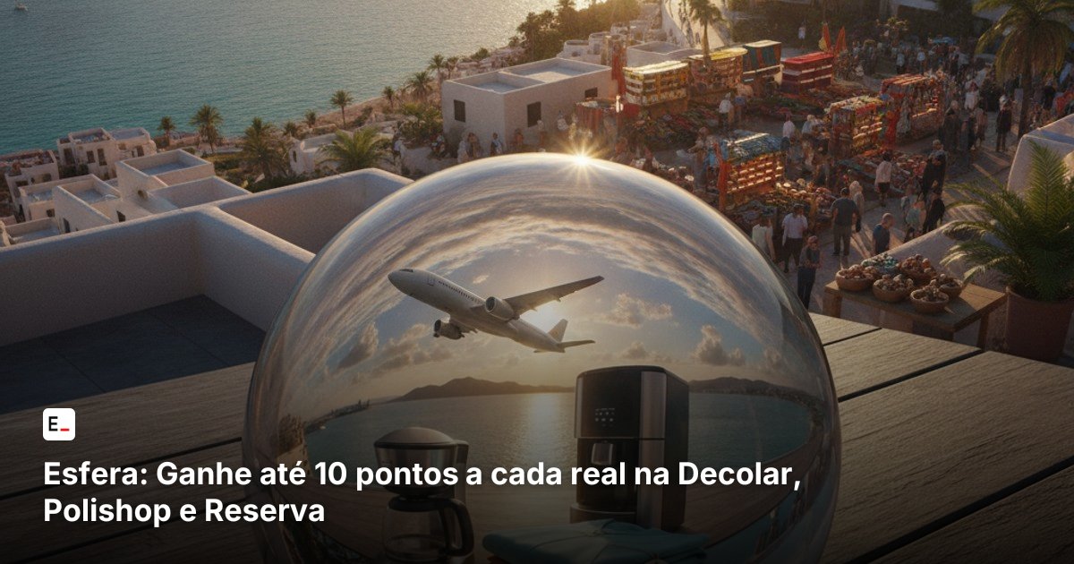 Esfera: Ganhe até 10 pontos a cada real na Decolar, Polishop e Reserva