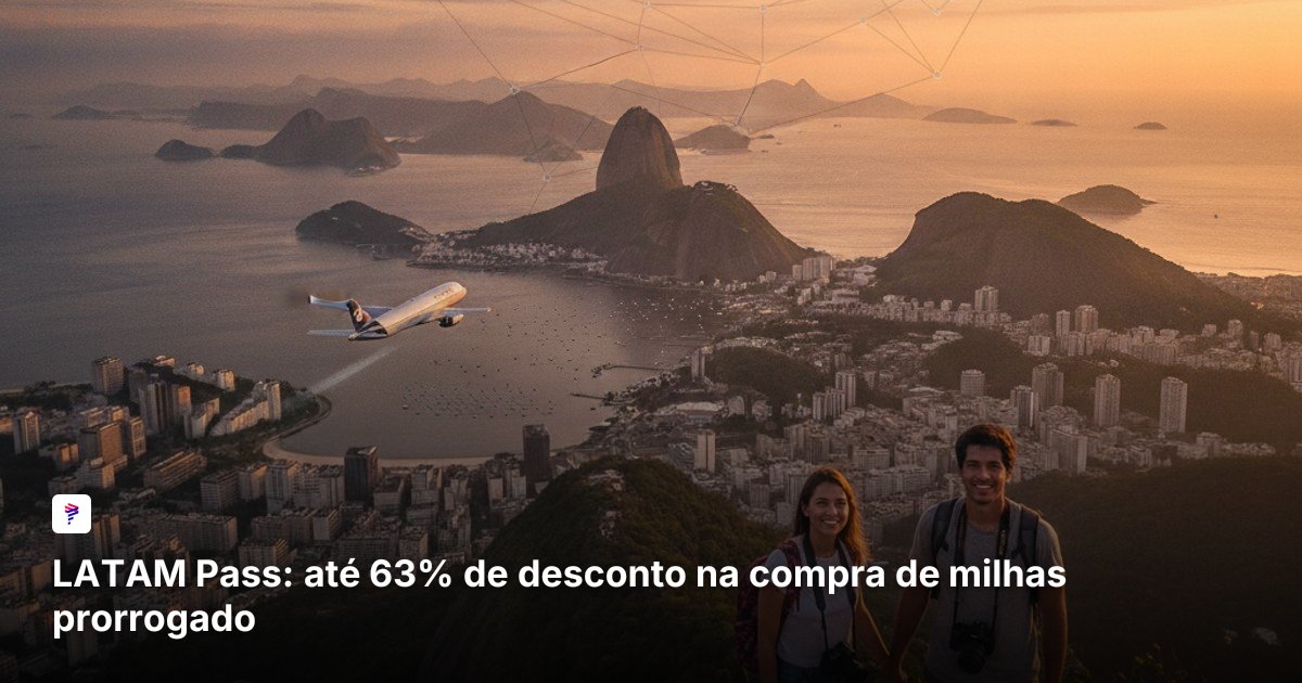 LATAM Pass: até 63% de desconto na compra de milhas prorrogado