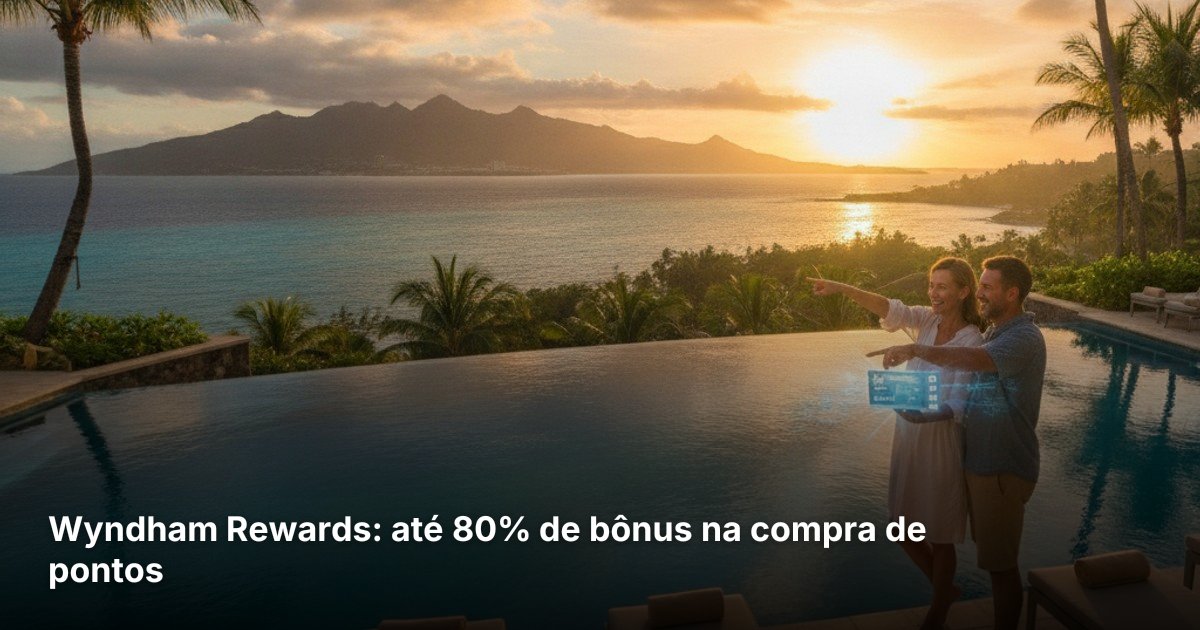 Wyndham Rewards: até 80% de bônus na compra de pontos