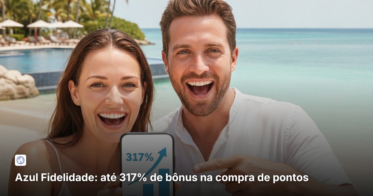 Azul Fidelidade: até 317% de bônus na compra de pontos