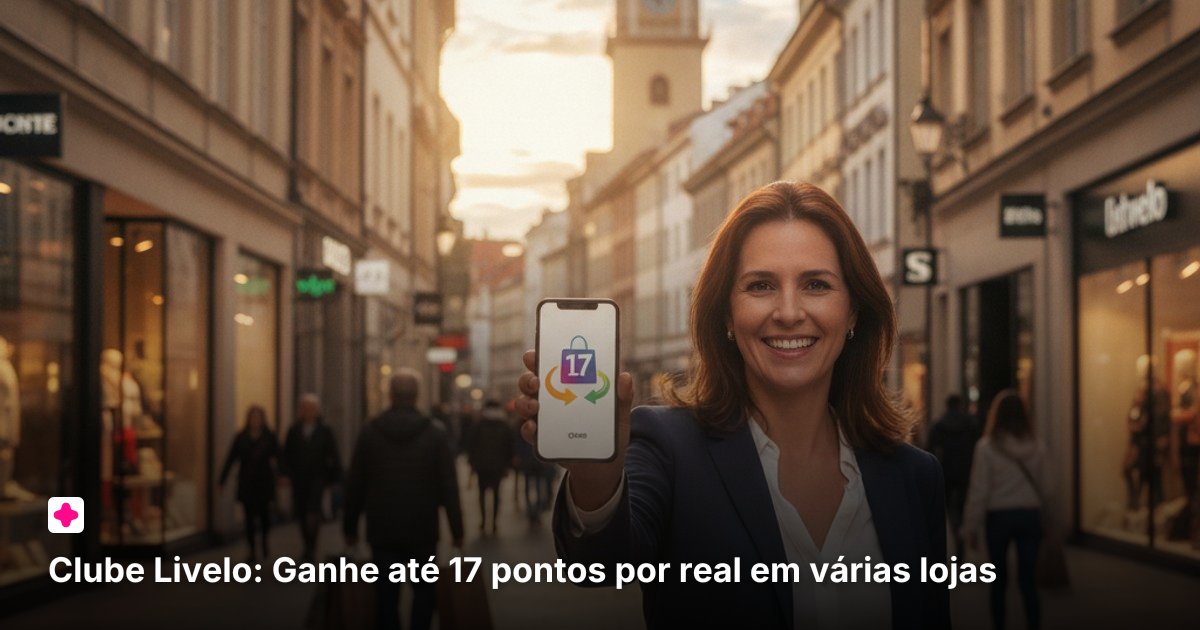 Clube Livelo: Ganhe até 17 pontos por real em várias lojas