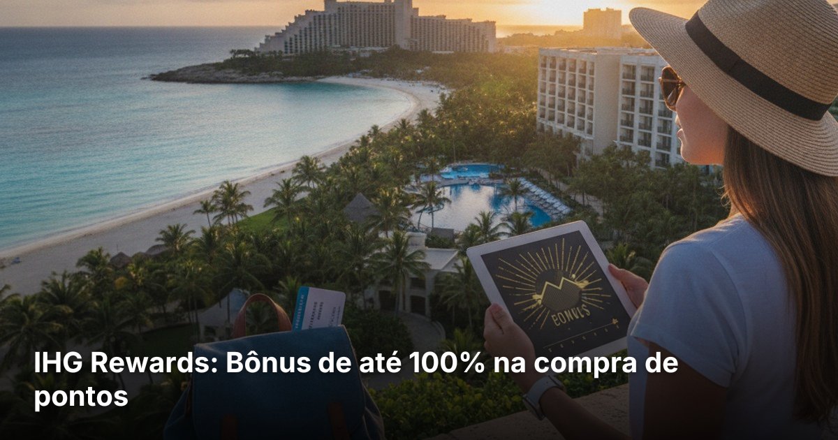 IHG Rewards: Bônus de até 100% na compra de pontos