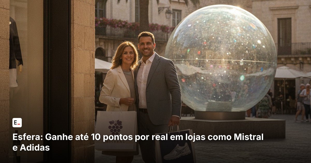 Esfera: Ganhe até 10 pontos por real em lojas como Mistral e Adidas