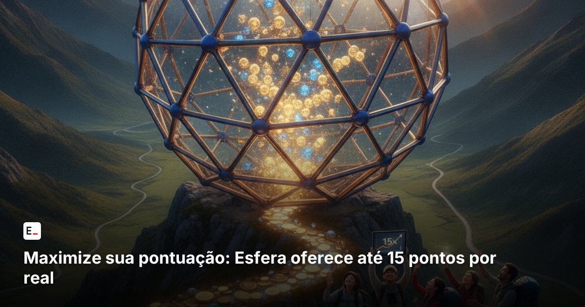 Maximize sua pontuação: Esfera oferece até 15 pontos por real
