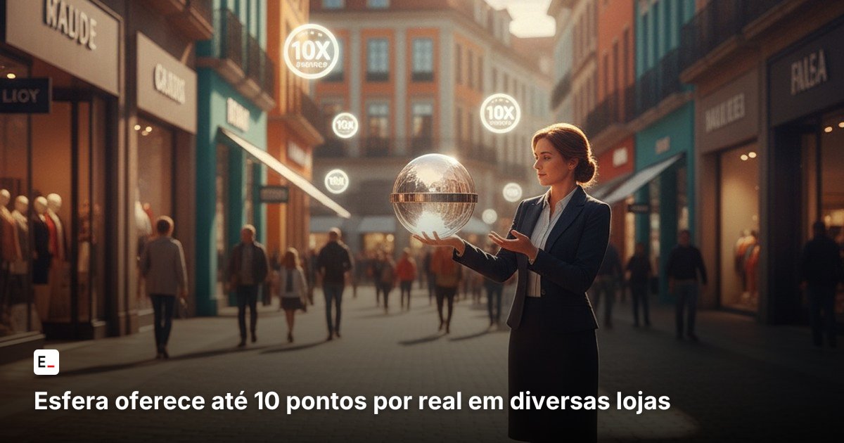 Esfera oferece até 10 pontos por real em diversas lojas