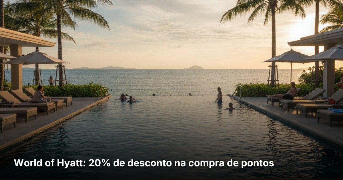 World of Hyatt: 20% de desconto na compra de pontos