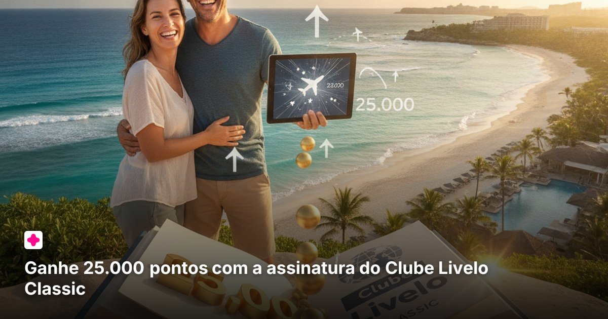 Ganhe 25.000 pontos com a assinatura do Clube Livelo Classic