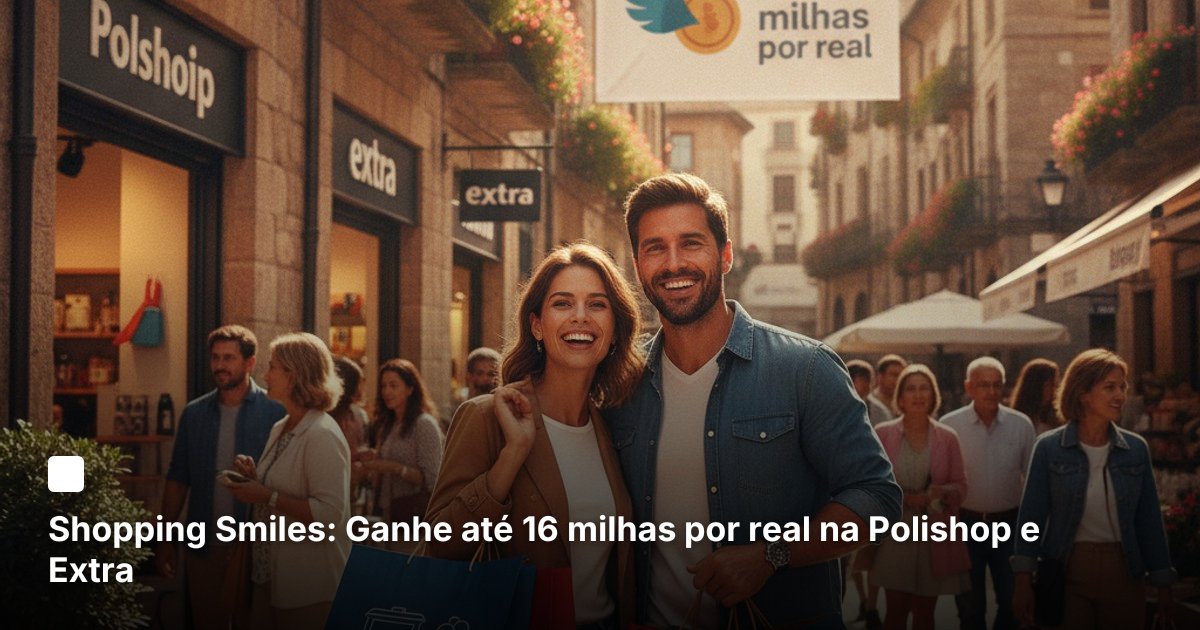 Shopping Smiles: Ganhe até 16 milhas por real na Polishop e Extra
